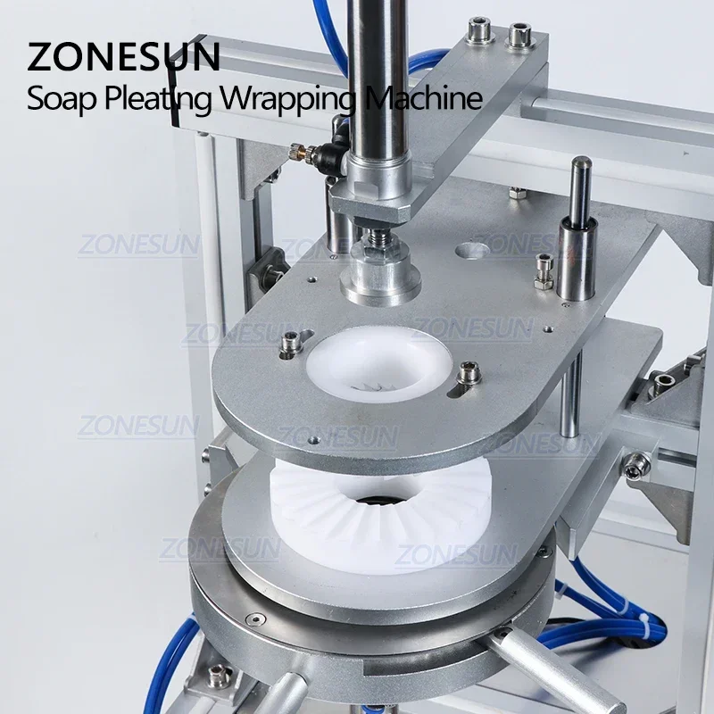 ZONESUN ZS-PK900 Semi Automatic Pleating Packaging Machine for Round Soap Tea Ball and Cleaning Block Products
