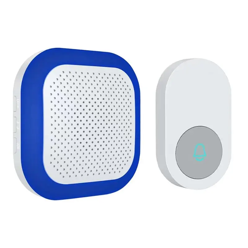 B27B Waterproof Wireless For Home Doorbell 3-Speed Volume 38 Songs Melodies Emergency Call Bell For Bed Alert System