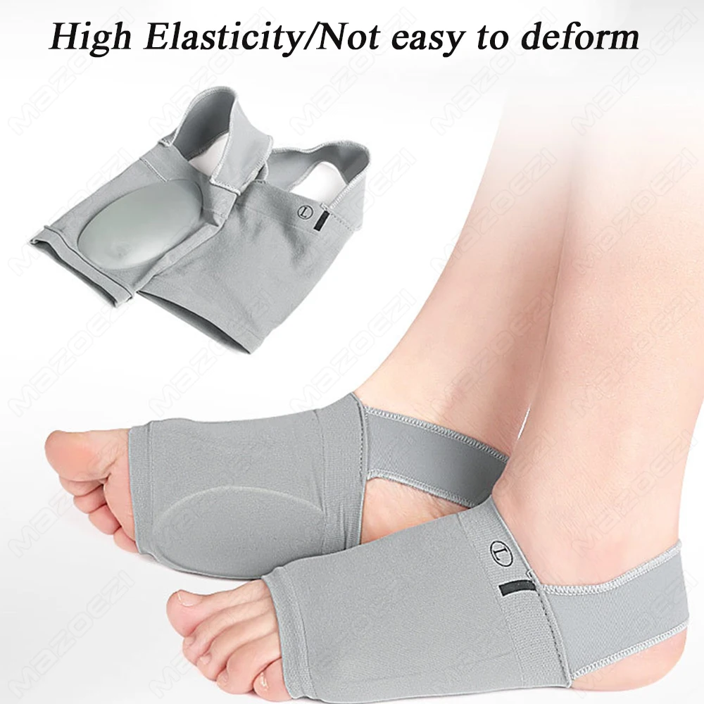 High Arch Cushions Sleeves Arch Pads Support Insoles for Flat Foot Correct Plantar Fasciitis Pain Relief Orthopedic Foot Insoles