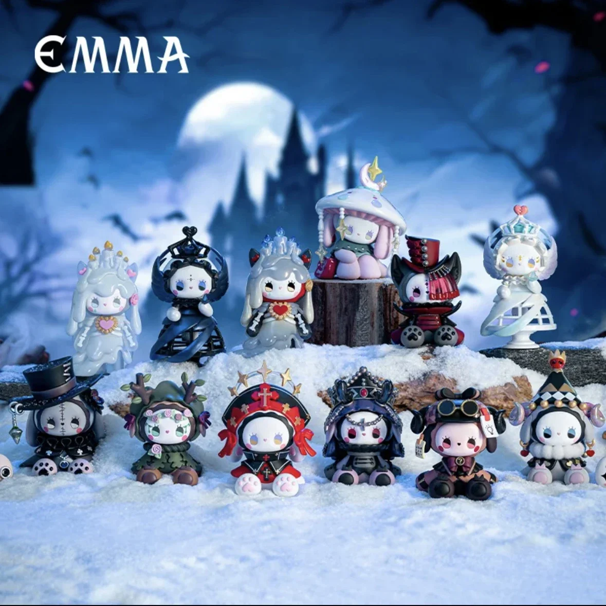 EMMA-Boîte ennemi de la série Frostveil pour filles, boîte mystère, jouets de figurines d'anime, poupées Kawaii, forêt secrète, villa