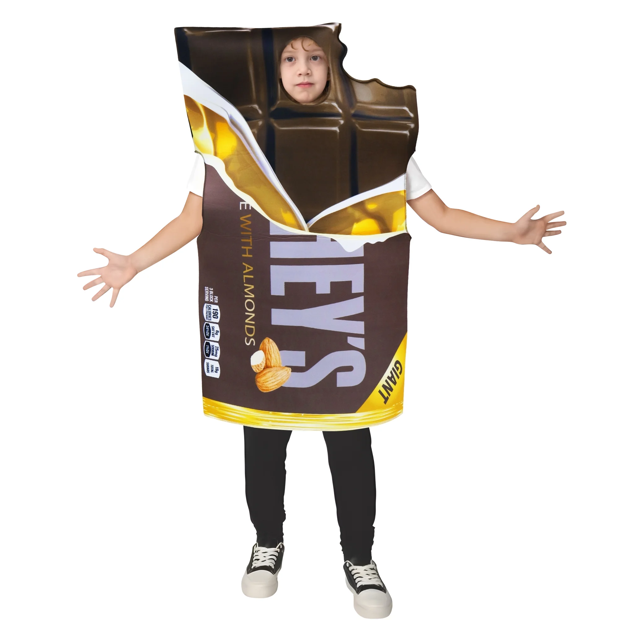 

Funny Food Cosplay Costume Adults Kid Carnival Party Dress Up Sponge Outfit Halloween Chocolate Performance Props Costume