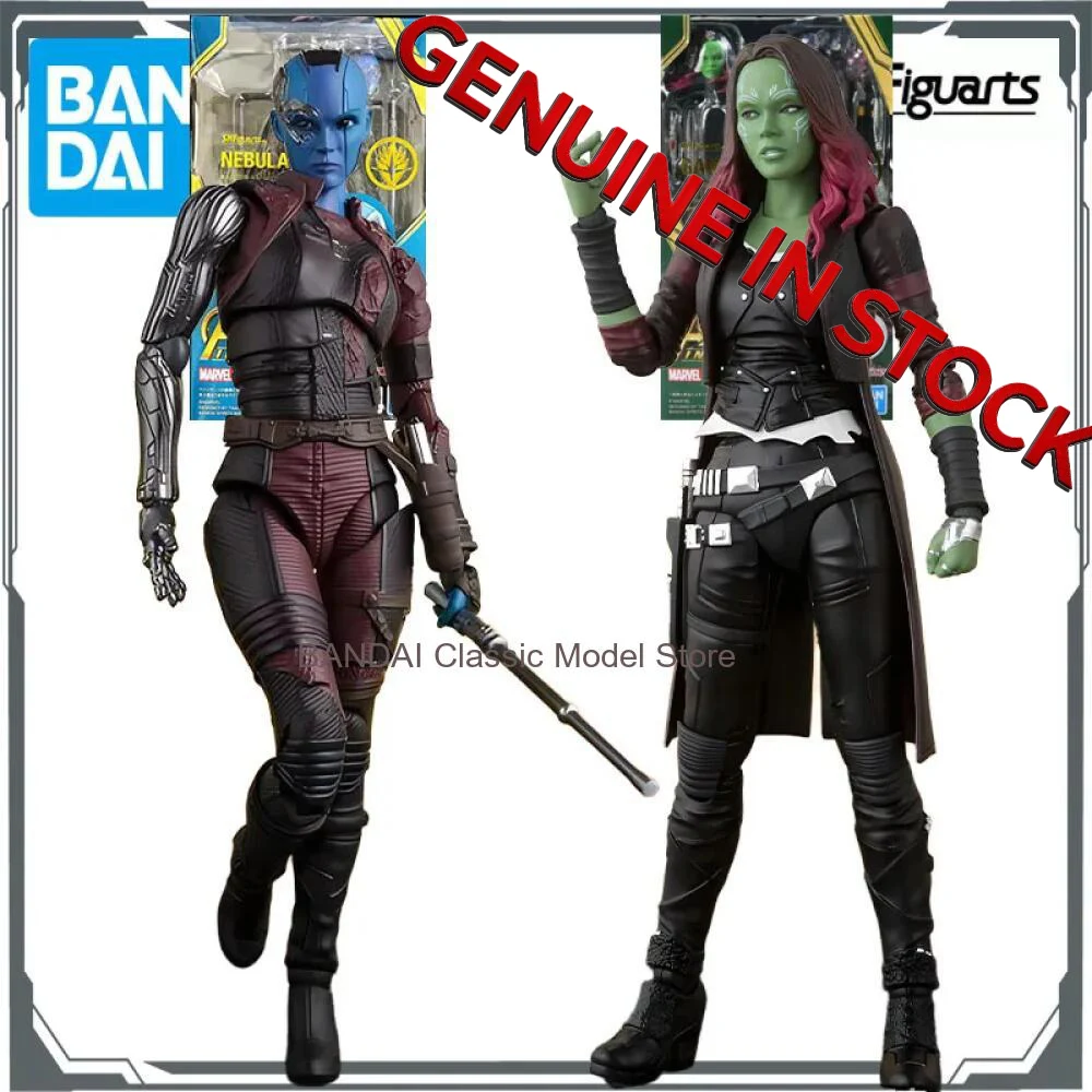 Bandai Original S.H.Figuarts Nebula  Gamora Anime Action Figures Toys for Boys Christmas Gift Collectible Model Ornaments