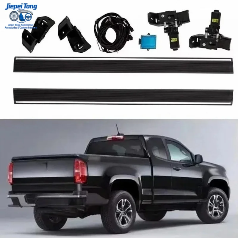

Электрические выдвижные подножки (пороги) для Chevrolet Silverado / GMC Sierra 1500 2500 3500, черные, с порошковым покрытием, 100% водонепроницаемые