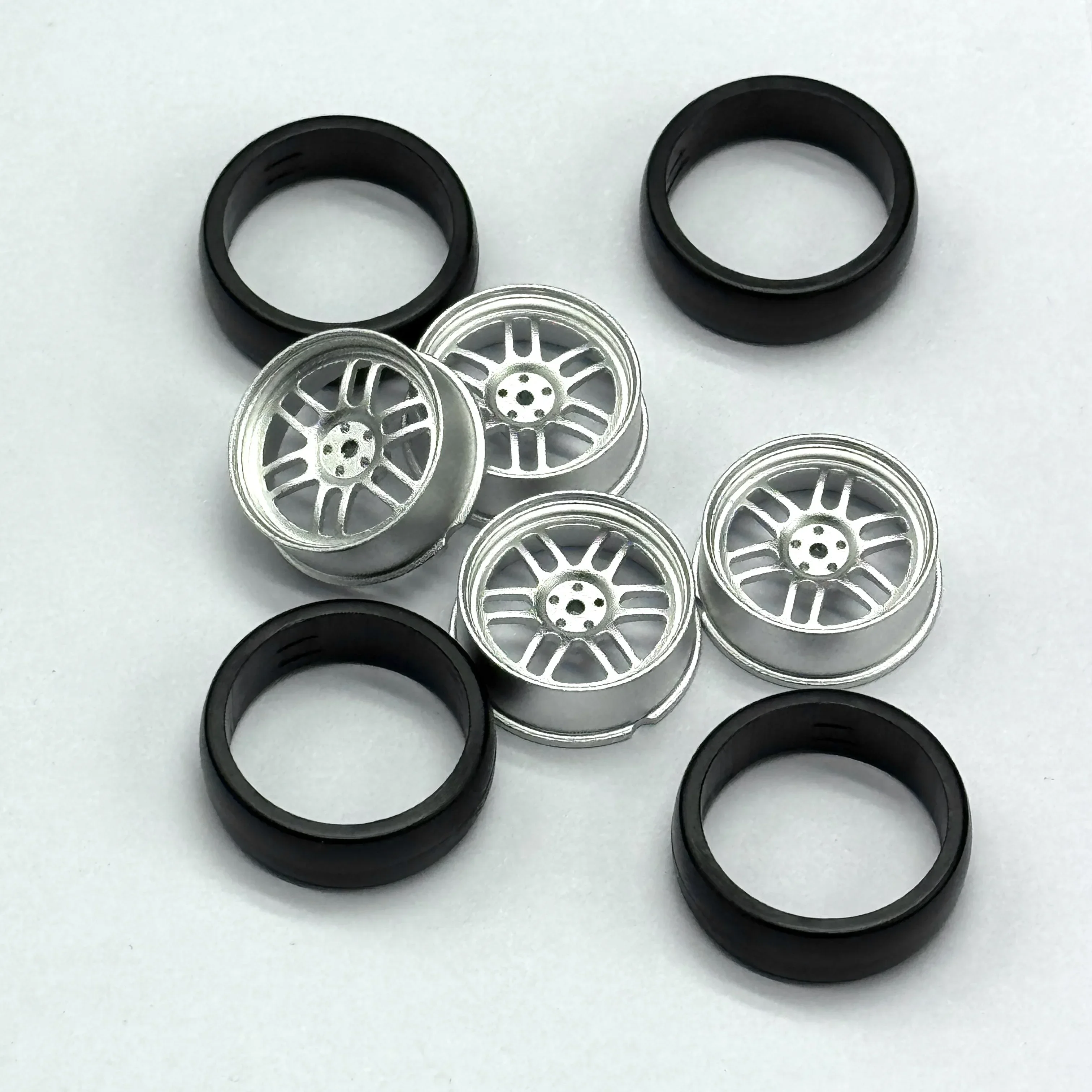 VOOR 1:18 LD1801 LD1802 LD1803 LD1804 A01 A02 A86 4 stuks Metalen 32mm RC Harde Drift wiel Harde Band 1/18 RC Auto Upgrade Onderdelen