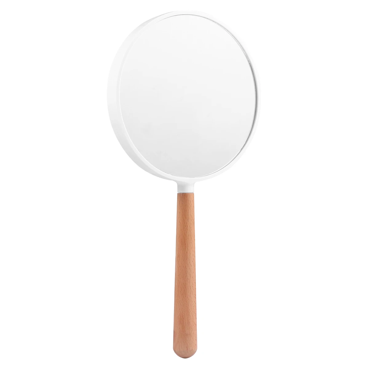 화장대 거울 소형 메이크업 휴대용 핸드 빈티지 휴대용 거울 세련된 광택을위한 유리 렌즈