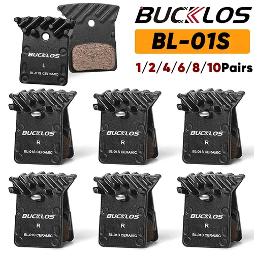 Pastillas de freno de disco de bicicleta de cerámica BUCKLOS, pastilla de freno hidráulico MTB para Shimano L05A K04S K05S, pastillas de freno de bicicleta de montaña y carretera