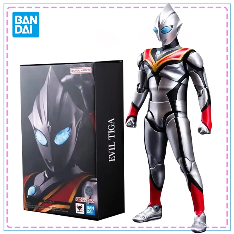 

Bandai S.H.Figuarts Ultraman Tiga Evil Tiga аниме фигурка натуральная SHF суставы подвижная Коллекционная модель игрушки украшения подарок