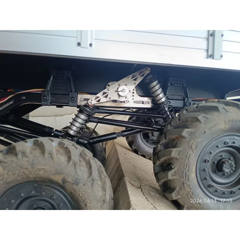 For CROSSRC EMO XXL 1/6 Scale RC Crawler Matel Tandem Suspension Upgrade, Walking Beam Style, Dump Truck Bed, Bolt-On Mod Part