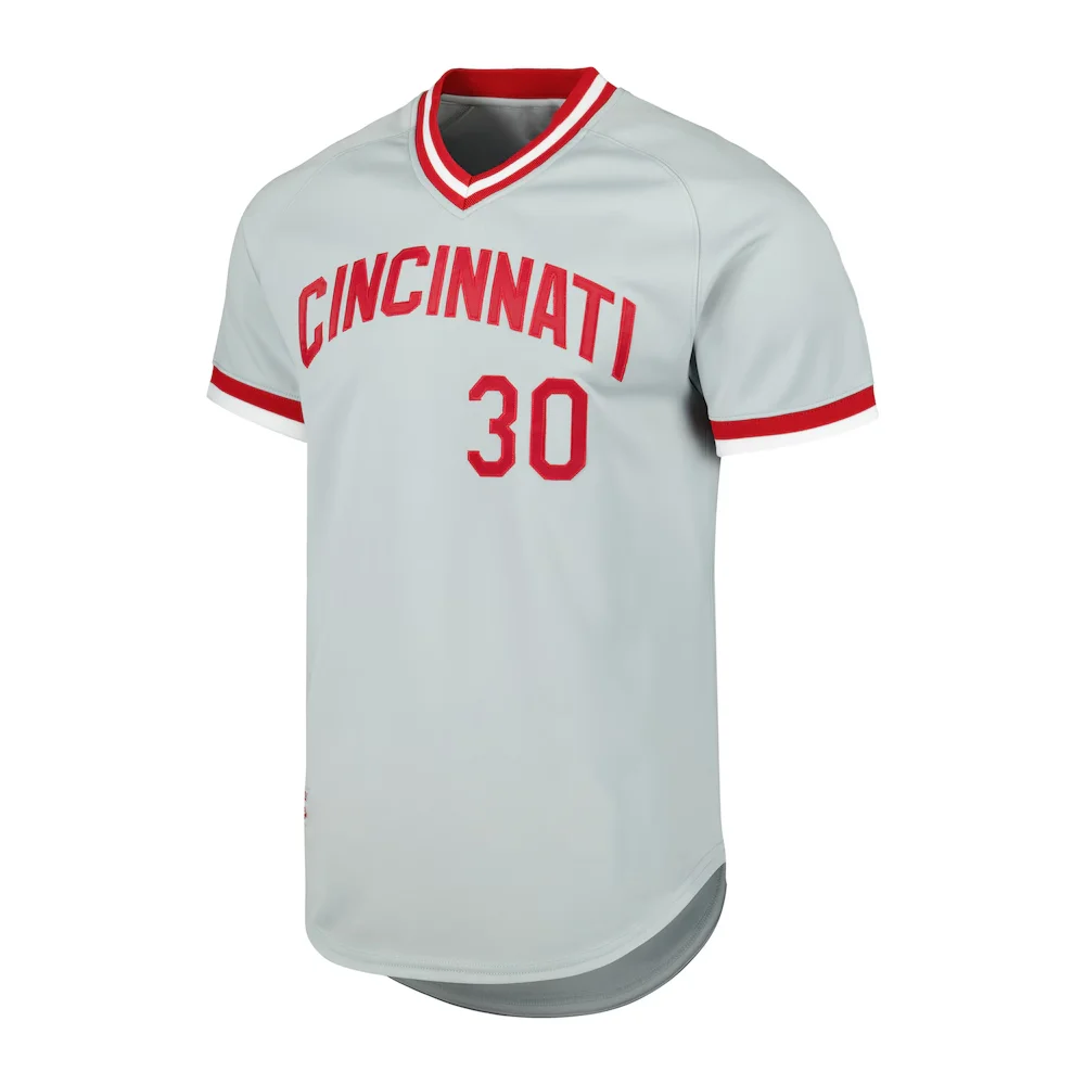 24/25 letnie dorosłe baseballowe Cincinnati American Baseball koszulki treningowe koszulka sportowa 44, numer De La Cruz fajna koszulka