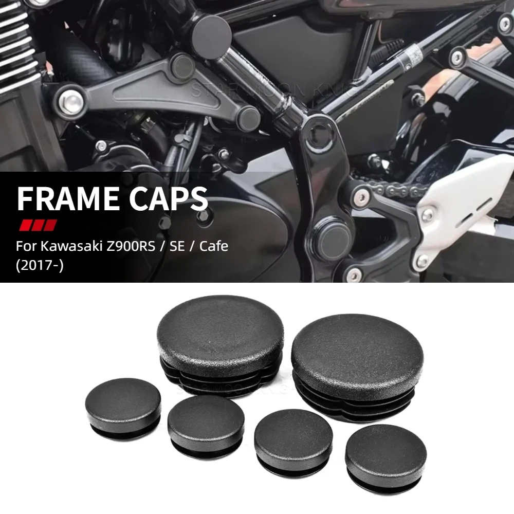 Motorcycle Accessories Frame End Caps Frame Hole Cover Caps Plug Decorative Kit For Kawasaki Z900RS Z 900 RS SE Cafe 2017 - 2022
