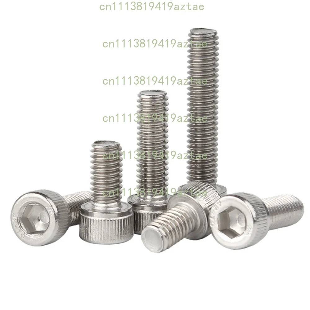 10mm Extended 304 Stainless Steel Cup Head Hex Socket Screw Cylindrical Head Allen Bolt