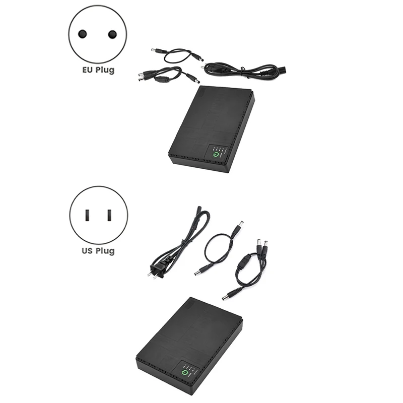 AC85-265V DC1018P Routeur 5V9V12V Sauvegarde Sans Joli 10400Mah Alimentation Chargeur Téléphone Portable DC UPS US Plug