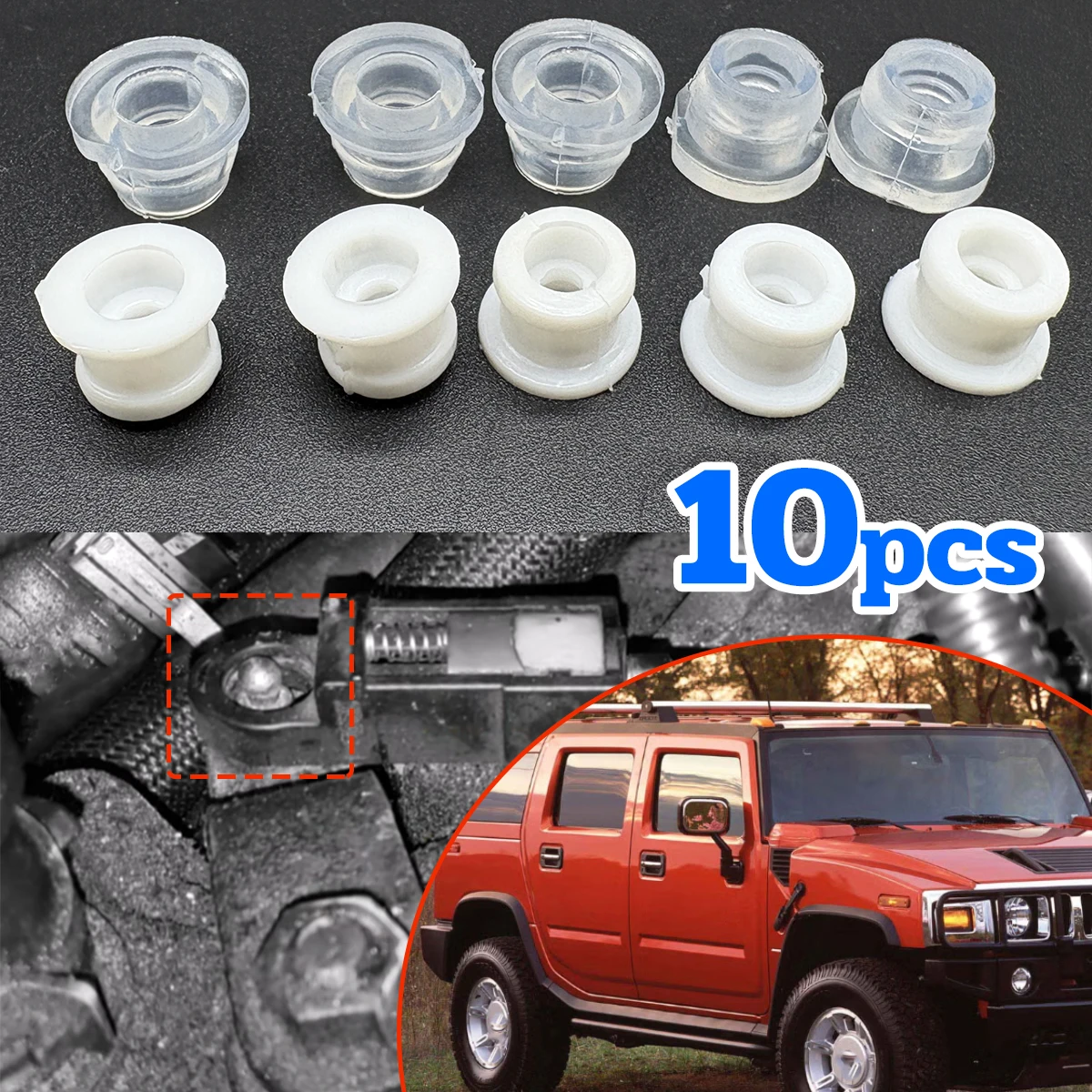 10PC for Hummer H2 H2T 2003-2009 Gear Shifter Lever Cable End Rod Linkage Bushing Grommet Parts Drivetrain KV6Z7K340A Connect