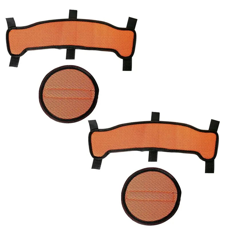 A24U Washable 2 Set Hard Hat Sweatband With Top Pad And Padding 3-Layer Fabric Hardhats Sweat Liner