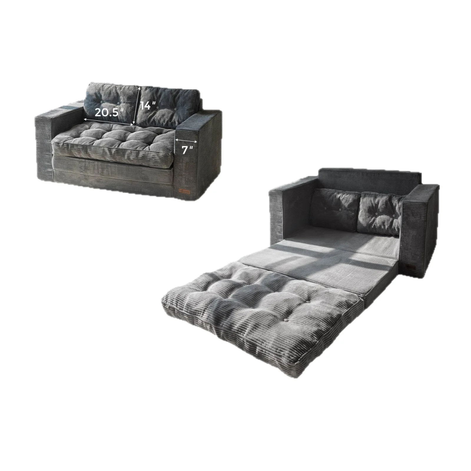 Compressed sofa reclining comfortable living room lounge bedroom small apartment foldable lazy sofa