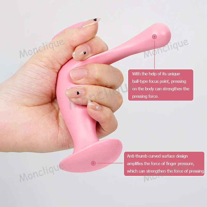 T-shaped Manual Massager Press Trigger Acupoints Massage Deep Tissue Relaxation Muscles Nerves Relief Body Fatigue Portable Tool