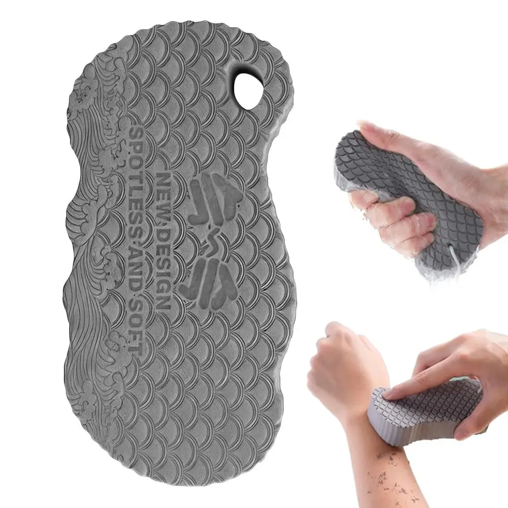 Schmerzfreier Badeschwamm, Peeling-Bürste, magischer Schmutzschwamm für Erwachsene, Babys, Kinder, Haushalt, Duschpeeling, Badetuch – Detail 7
