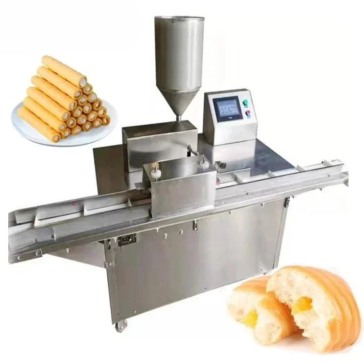 Professional cream filling core machine for egg roll bread cake