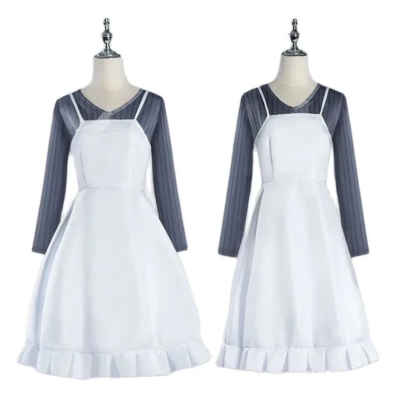 

2025 New Anime Oshi No Ko Hoshino Ai Cosplay Costume Daily Dress White Long Slip Skirt Shirt Set Woman Ou