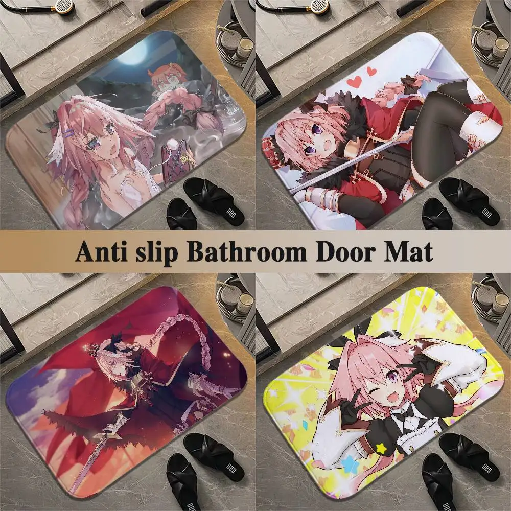 

Fate Apocrypha Astolfo Floor Mat Printed Large Carpets Room And Bedroom Carpets Bathroom Anti Slip Door MATS Small Carpets
