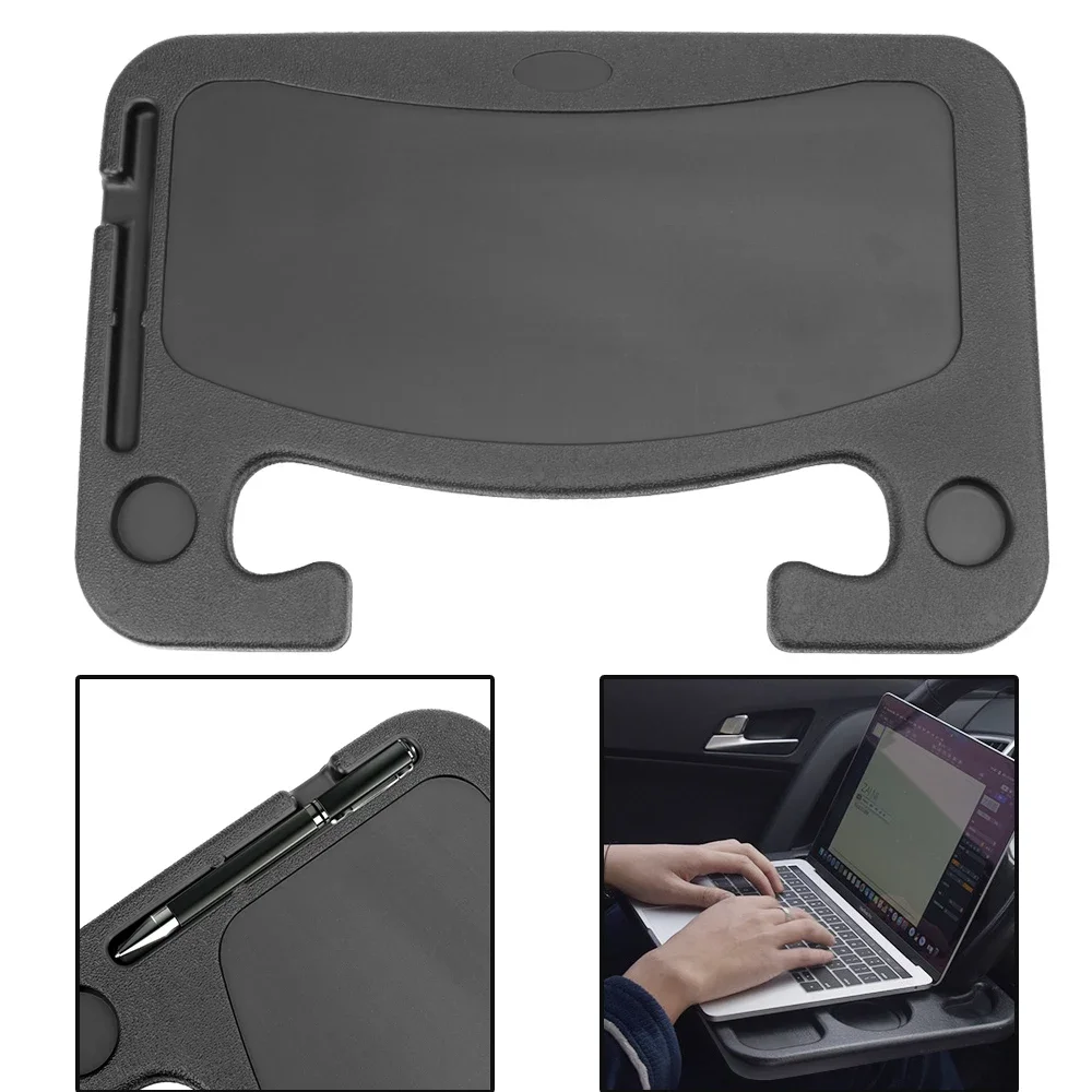 Car Desk Bracket Steering Wheel Car Laptop Desk Installation Platform Meal Work Car Beverage Food Coffee Supplies Bracket Tray