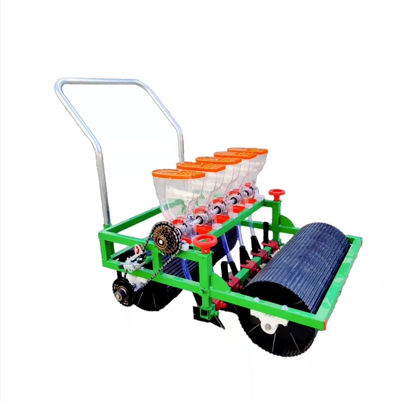 Vegetable planter hand push multi-functional rapeseed finer