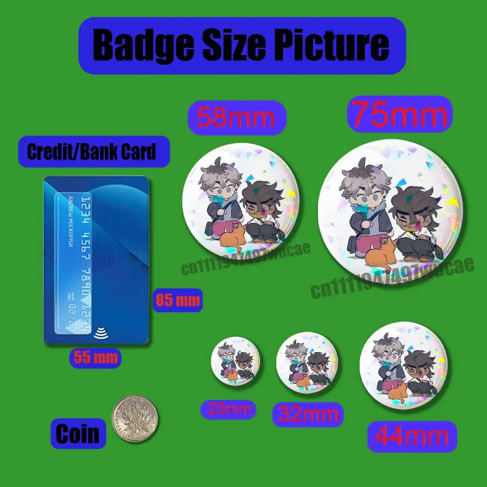 For R-Rebound of the H-Heart Pin Case Custom Badge Emblem Insignia Round Backpack Laser Cover 58mm