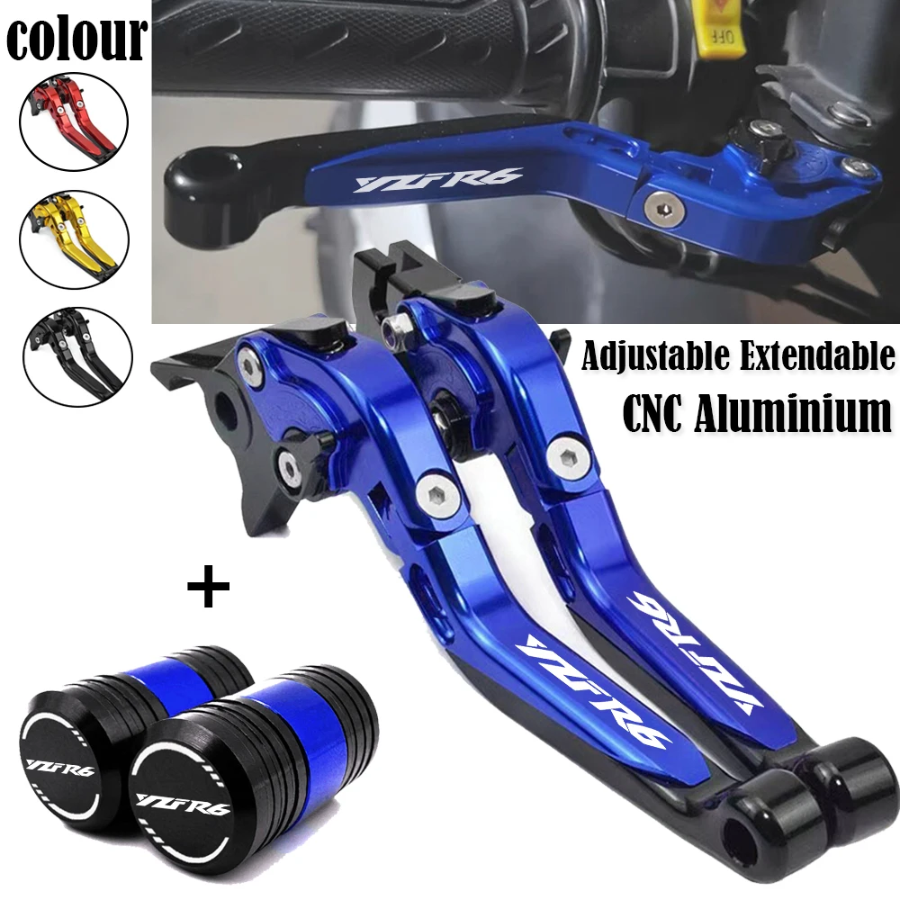 

For Yamaha YZFR6 YZF-R6 yzf r6 2005-2016 2015 2014 Motorcycle Accessories Adjustable Extendable Folding CNC Brake Clutch Levers