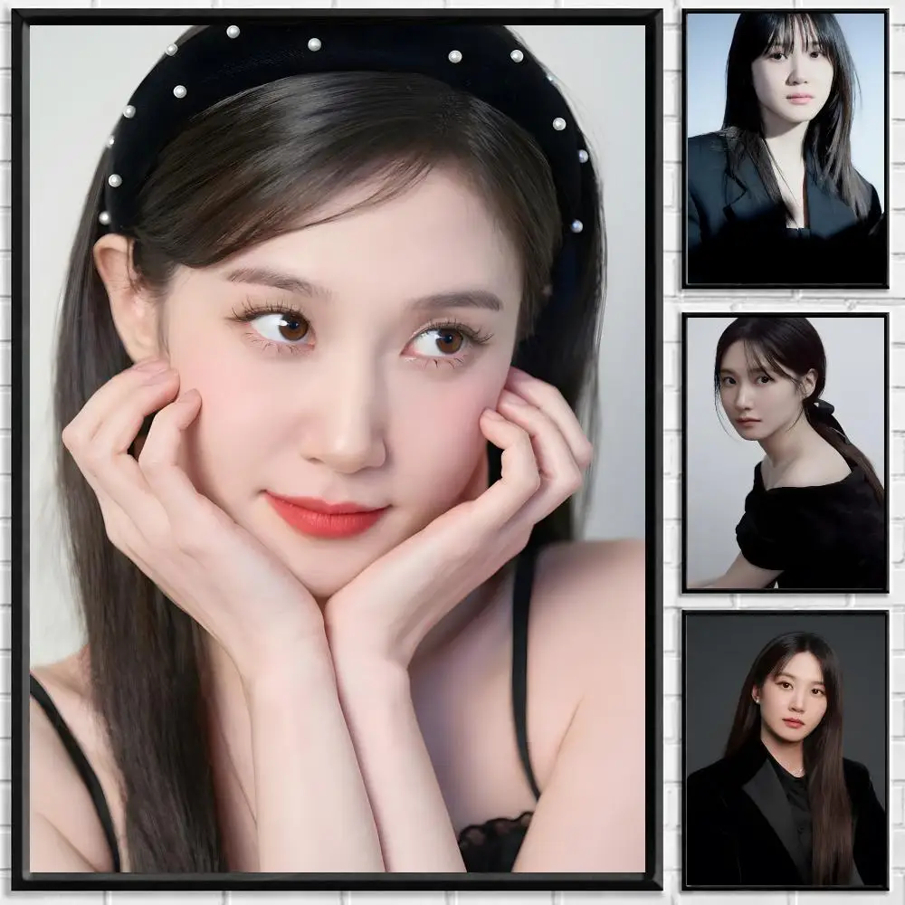 Actor Park Eun bin Poster Self-adhesive Art Waterproof Paper Sticker Coffee House Bar Room Wall Decor
