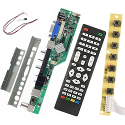 Aokin Universal Scaler 3663 TV Controller Driver Board Kit Digital Signal DVB-C DVB-T2 DVB-T Universal LCD UPGRADE 3463A Russian