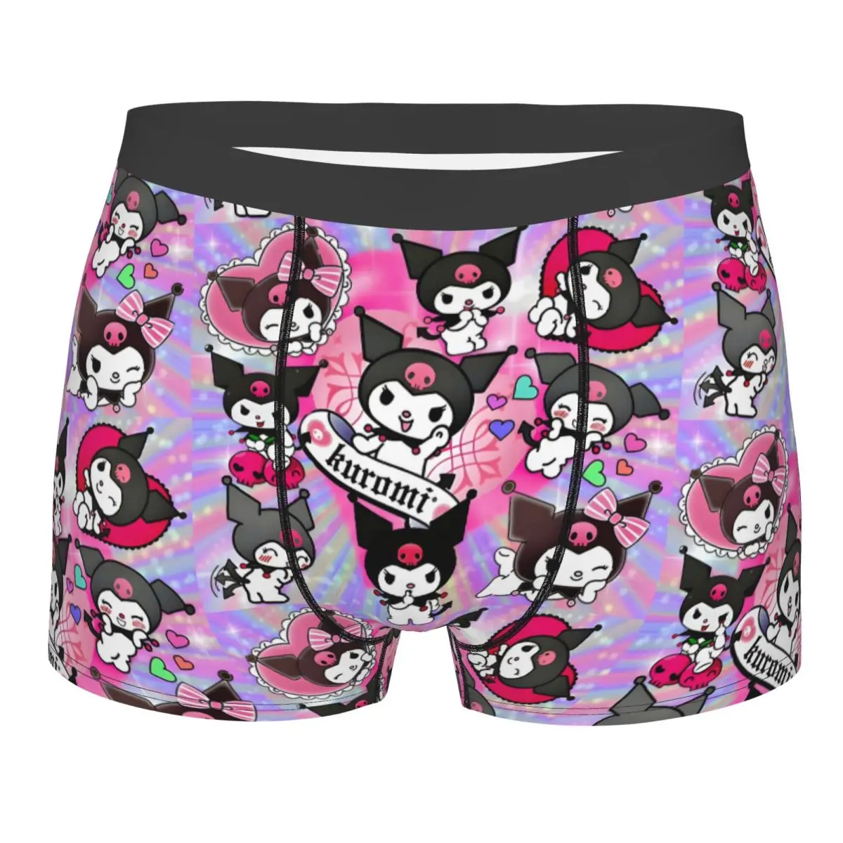 

Custom Male Cool My Melody And Kuromi Men Underwear Boxer Briefs Soft Shorts Panties Underpants