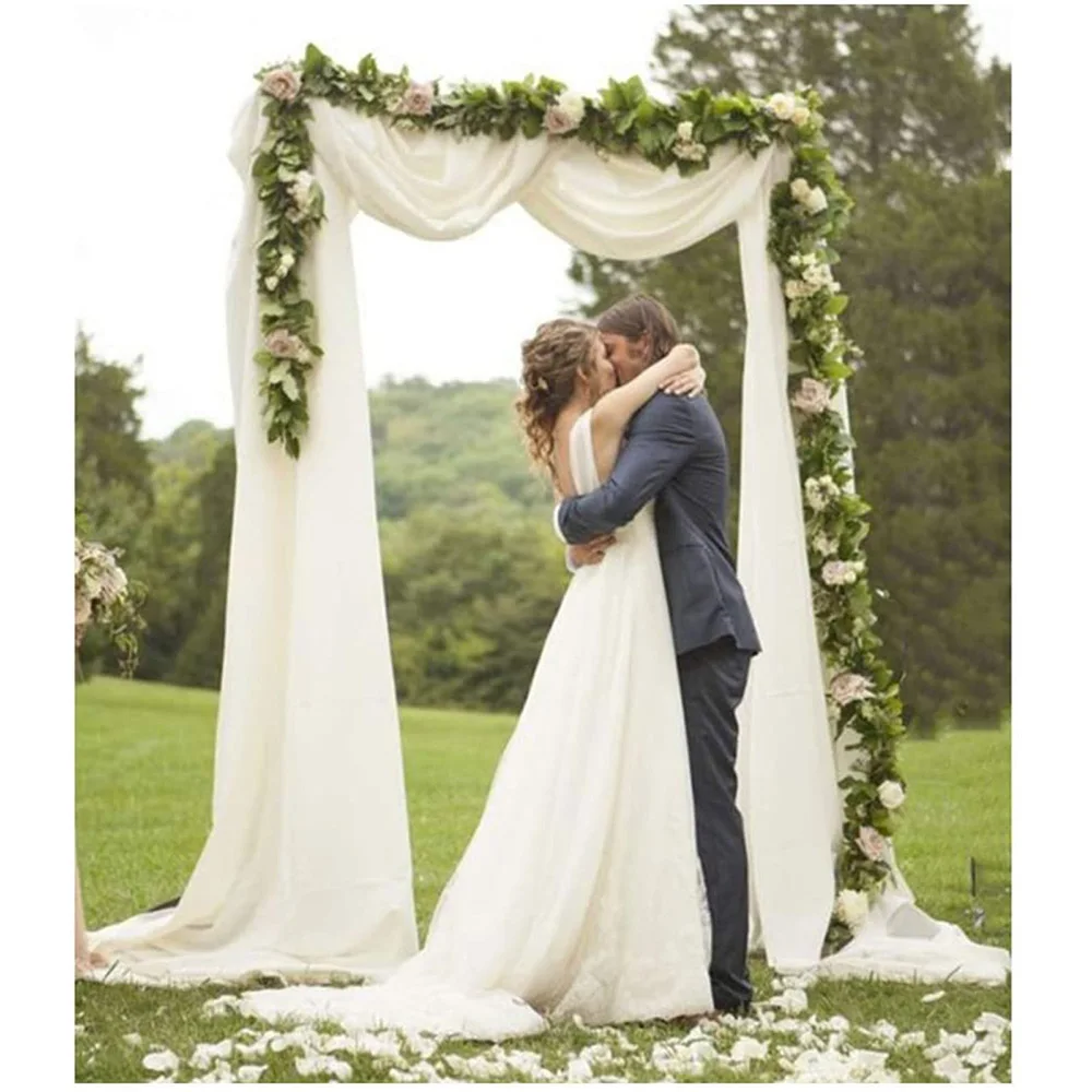 2.5*2.5M Wedding Balloon Arch Decoration Door Background Wrought Iron Decorative Props Flower Rack Freestanding Arch for Wedding