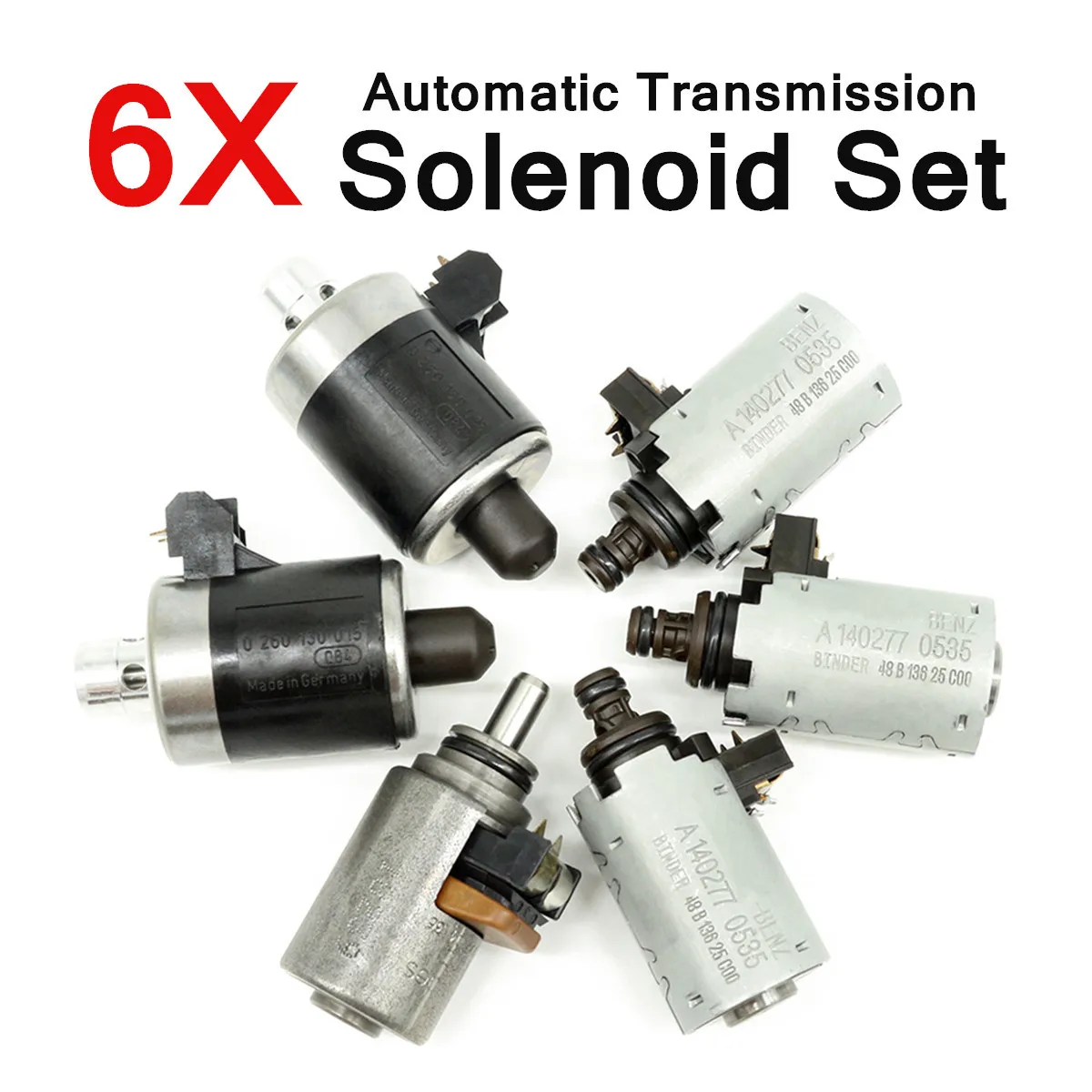 

6Pcs 722.6 Electric Solenoids Valve Fit For Mercedes for Benz 5-SPEED Auto Replacement Parts Automatic Transmission & Drivetrain