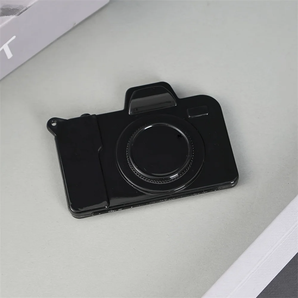 Camera Shaped Mini Desktop SD Card Storage Box Compact Tabletop Memory Card Organizer Portable Electronic Accessory Case