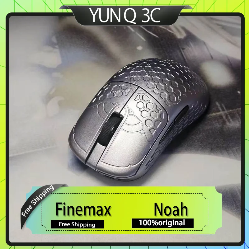 

Finemax Noah Wireless Mouse Magnesium Aluminum Alloy Gaming Mouse Lightweight 3395 Sensor 4K 48g Gaming Accessories