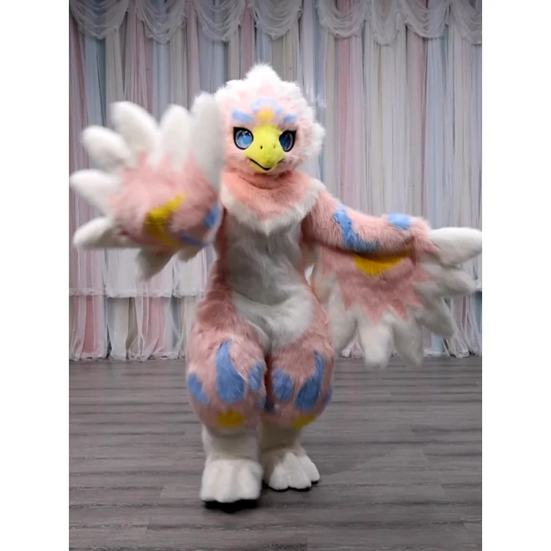 Cos Fursuit Kigurumi Furry Costume zampa testa Base Comiket Furry Animal Cat Beast Mask Bird Cosplay Costume mascotte bambole regalo