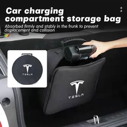 Car Charging Cable Storage Bag Carry Charger Container Storage For Tesla Model 3 Y S X 2021 Roadster Cybertruck Juguete