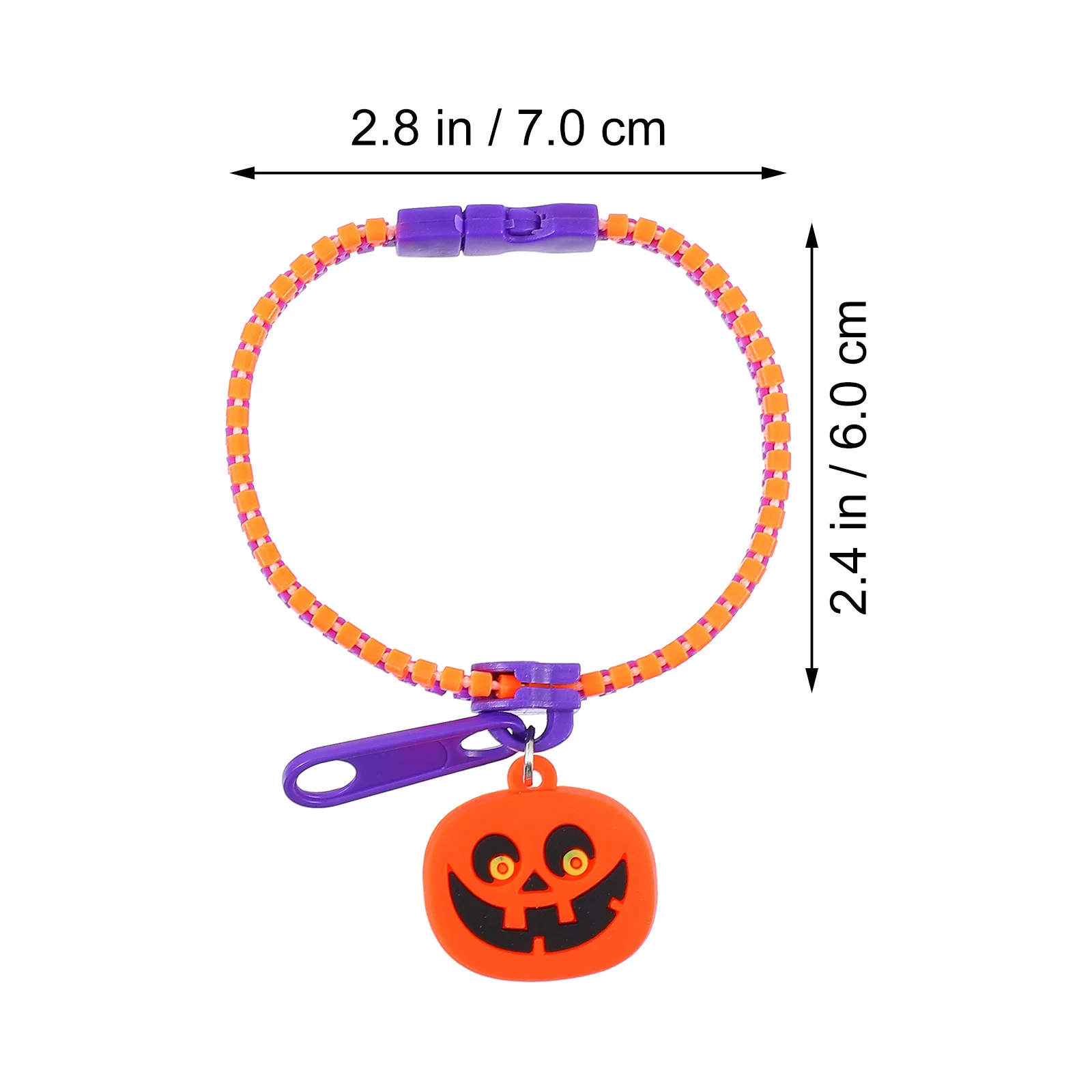 10 قطع هالوين زيبر البلاستيك سوار الإسورة الاطفال الإجهاد الحسي الإغاثة المضادة للقلق حزب صالح سستة سوار