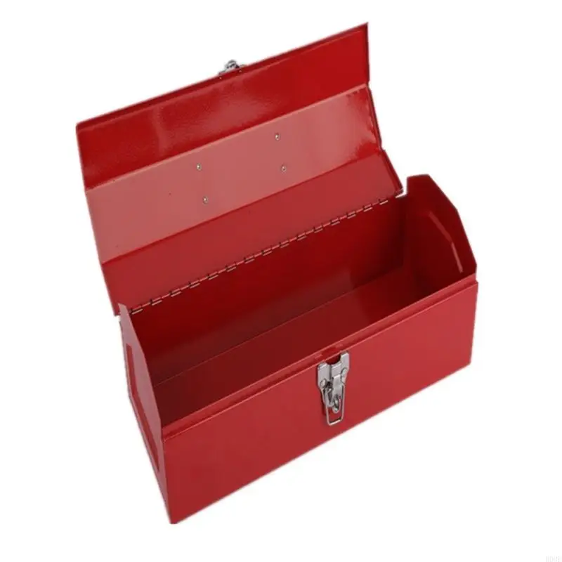 

Single Layer Tool Hip Roof Metal Tool Box for Home and Workshop Use B03E