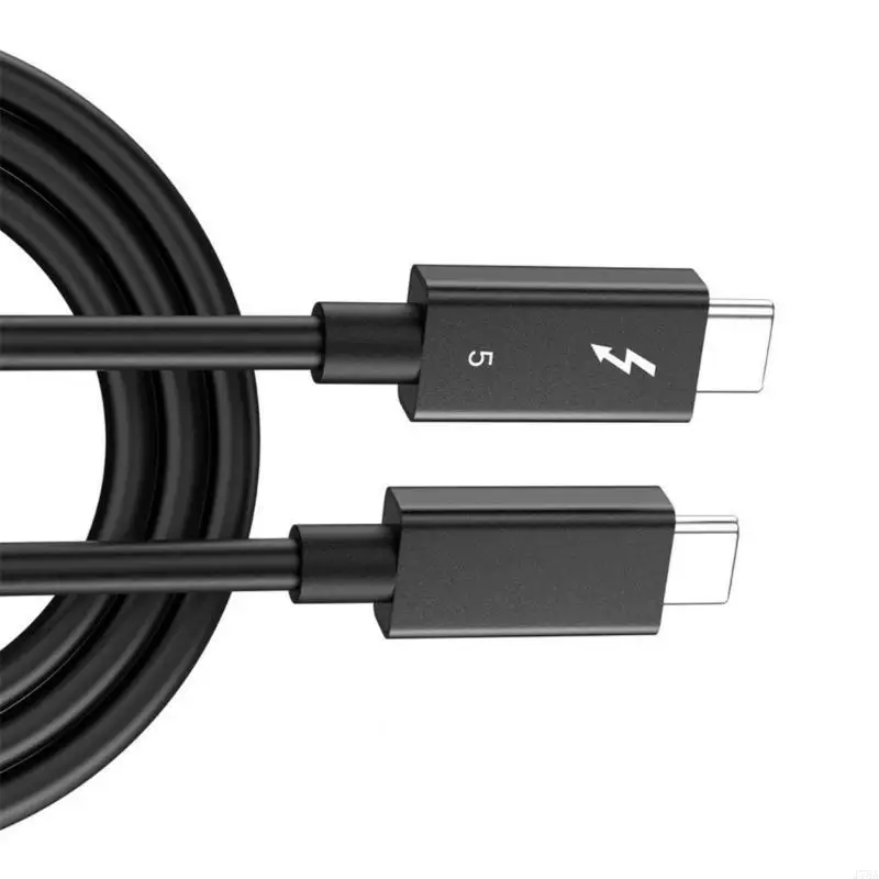 J78A Thunderbolt5 Data Cable 120Gbps Offers 8K 60Hz Double Screen Expansion and 5A Fast Charging for Applications