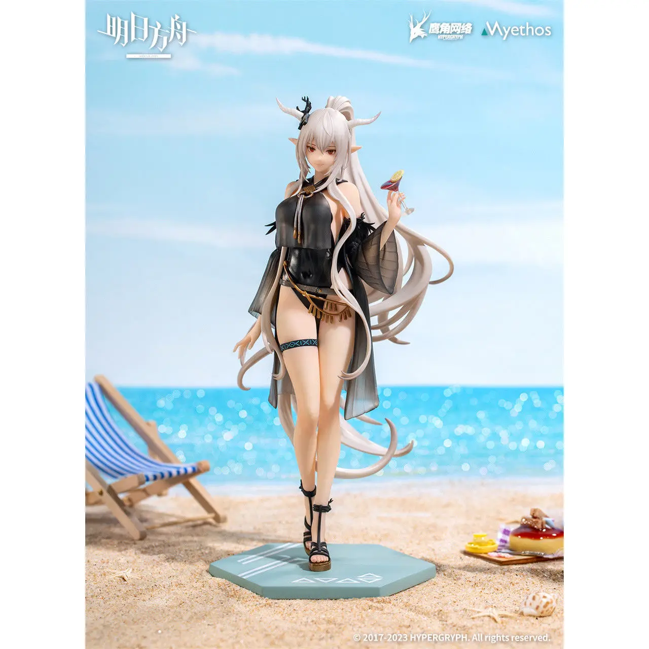 Genuine Arknights Gift Series Shining Angelina Beautiful Girl Action Figures Summer Ver Game Peripheral Gift Collect Model Toy