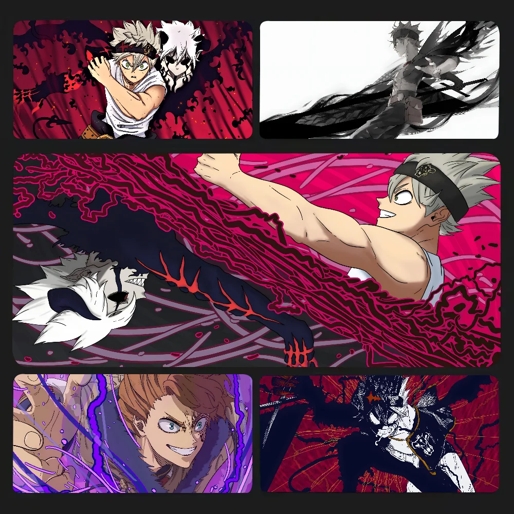 Hot Anime Cool Boy Black Clover Mousepad Mouse Mat Desk Mat With Pad Gaming Accessories Prime Gaming XXL Keyboard Pad Padding M