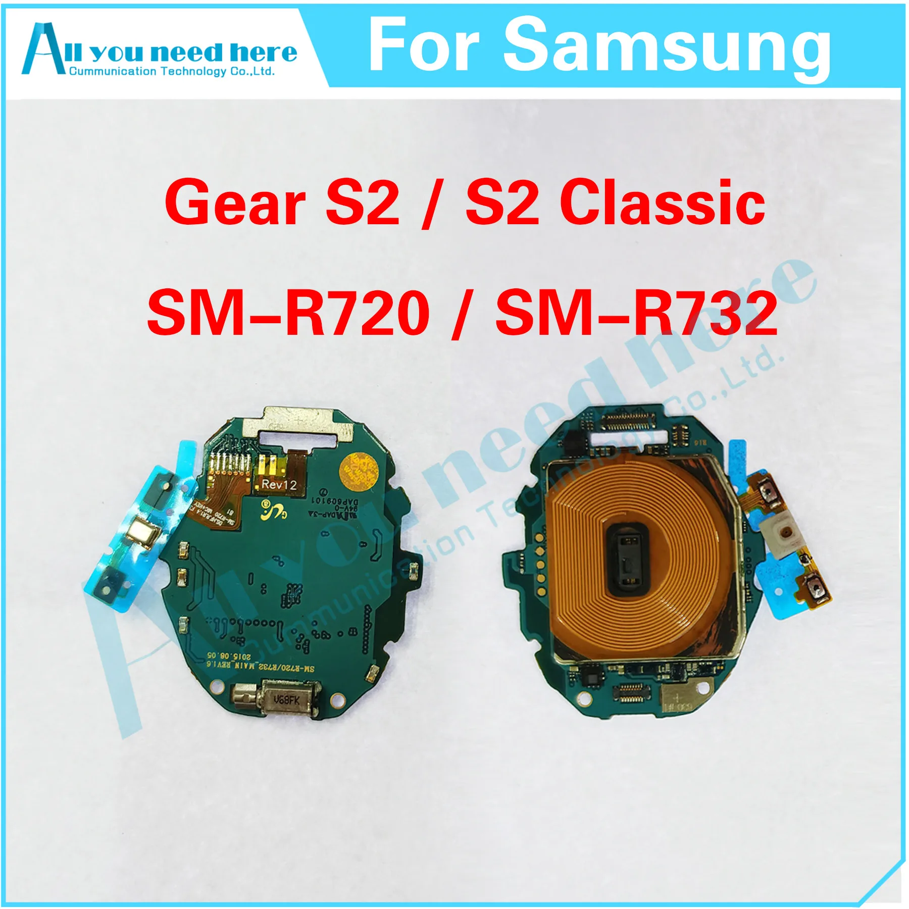 For Samsung Gear S2 Classic SM-R720 SM-R732 R720 R732 Mainboard Motherboard Main Board Repair Parts Replacement