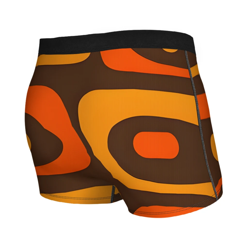 Cuecas Boxer Abstratas Minimalistas Masculinas, Roupa Interior Altamente Respirável, Qualidade Superior, Abstrato, Moderno, Meio Século, Aniversário, Anos 70, Piquet