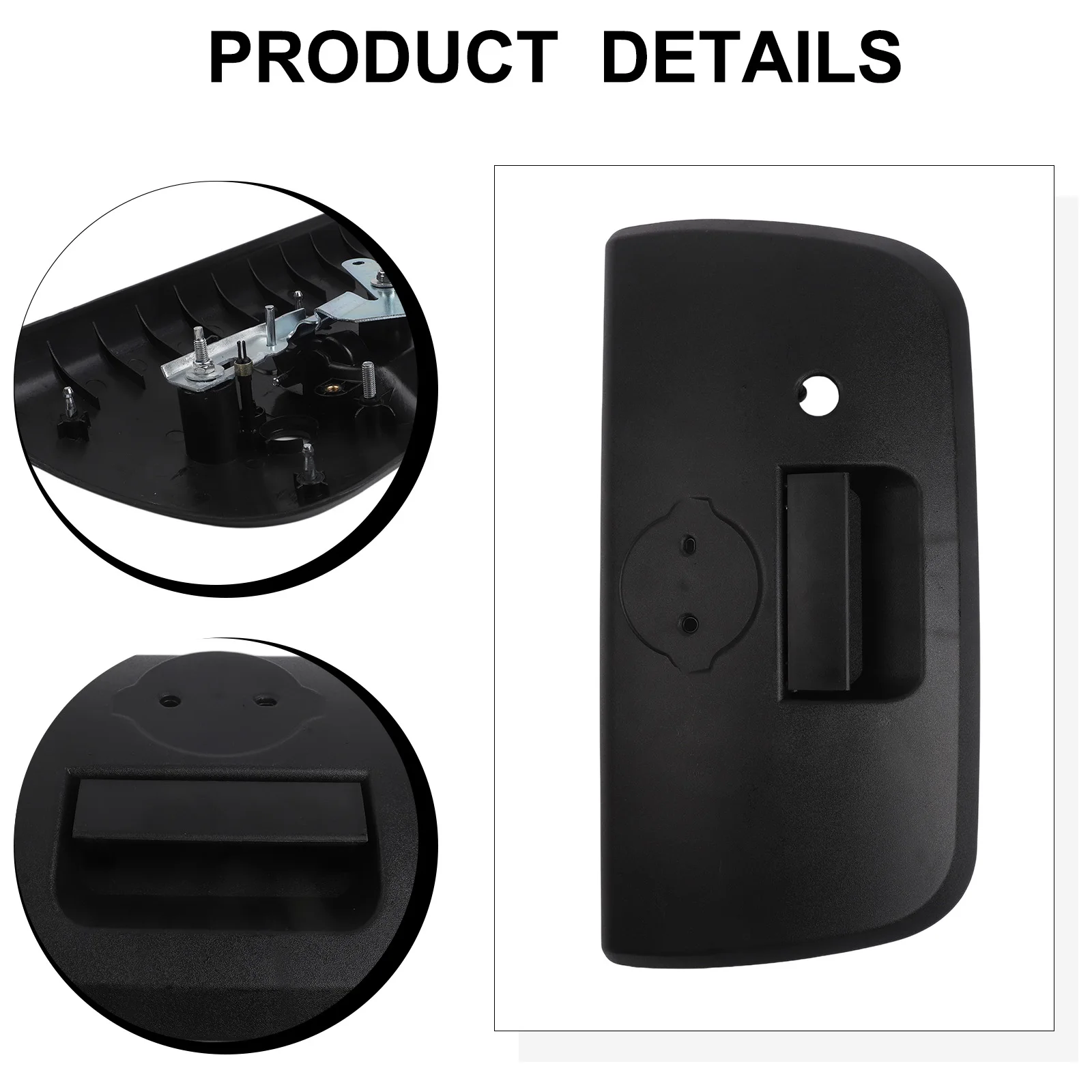 Black Tailgate Latch Smooth Operation Resists Deformation Fade Resistant Finish Truck Tailgate Repair For Nissan Navara