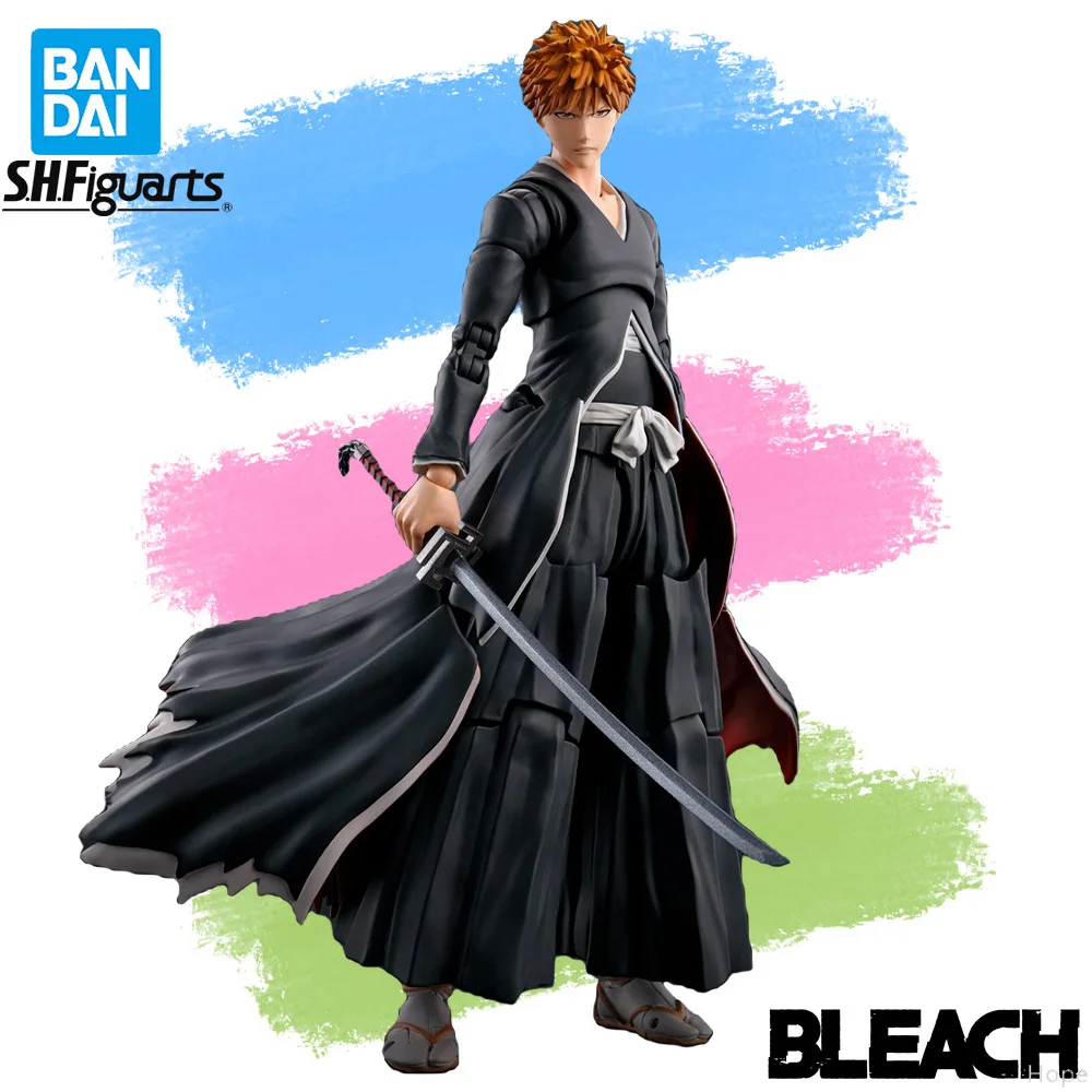 

In Stock Original BANDAI SHFiguarts BLEACH Tsukiga Tencho Ichigo Kurosaki Figure Anime Action Model Genuine Boxed Toy
