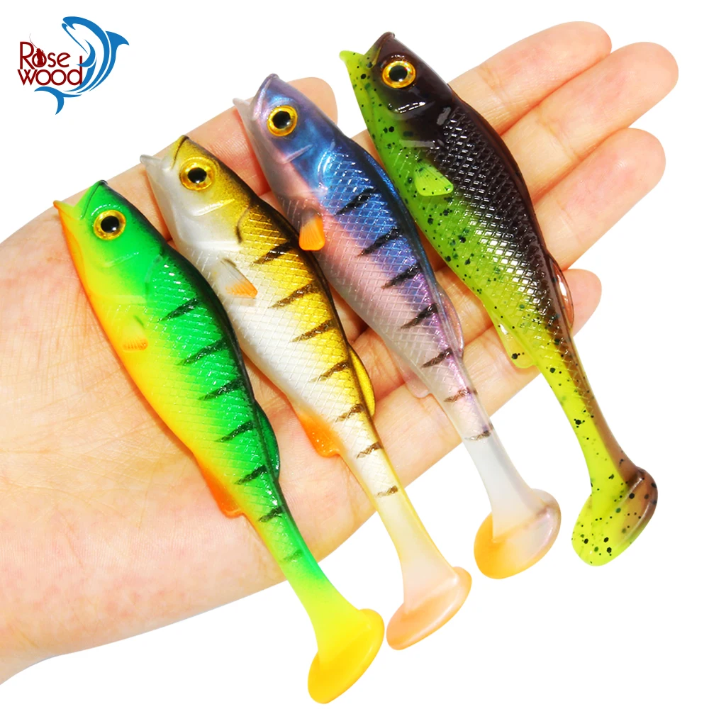 Vigour Perch Weicher Angelköder Shad Swimbait mit Leicht Flatternden Flügeln UV Hochsichtbarer Kunstköder für Barsch Hecht Zander