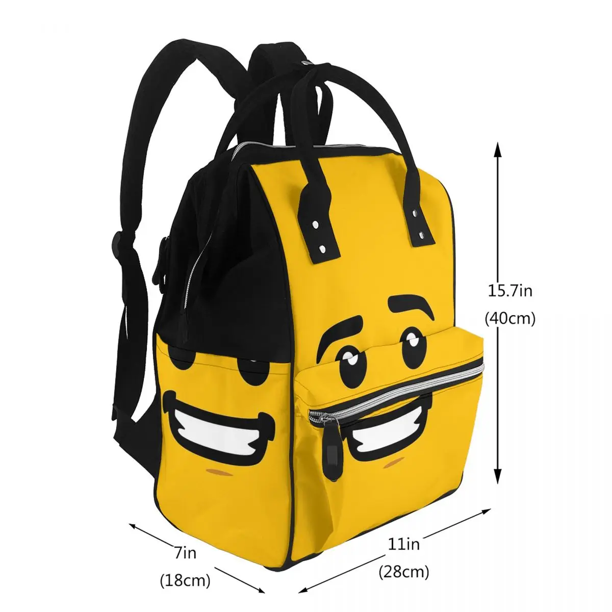 Brick Face - Guy Student Backpack School Bag Hiking Travel Daypack for Men Women Bookbag Shoulder Bags