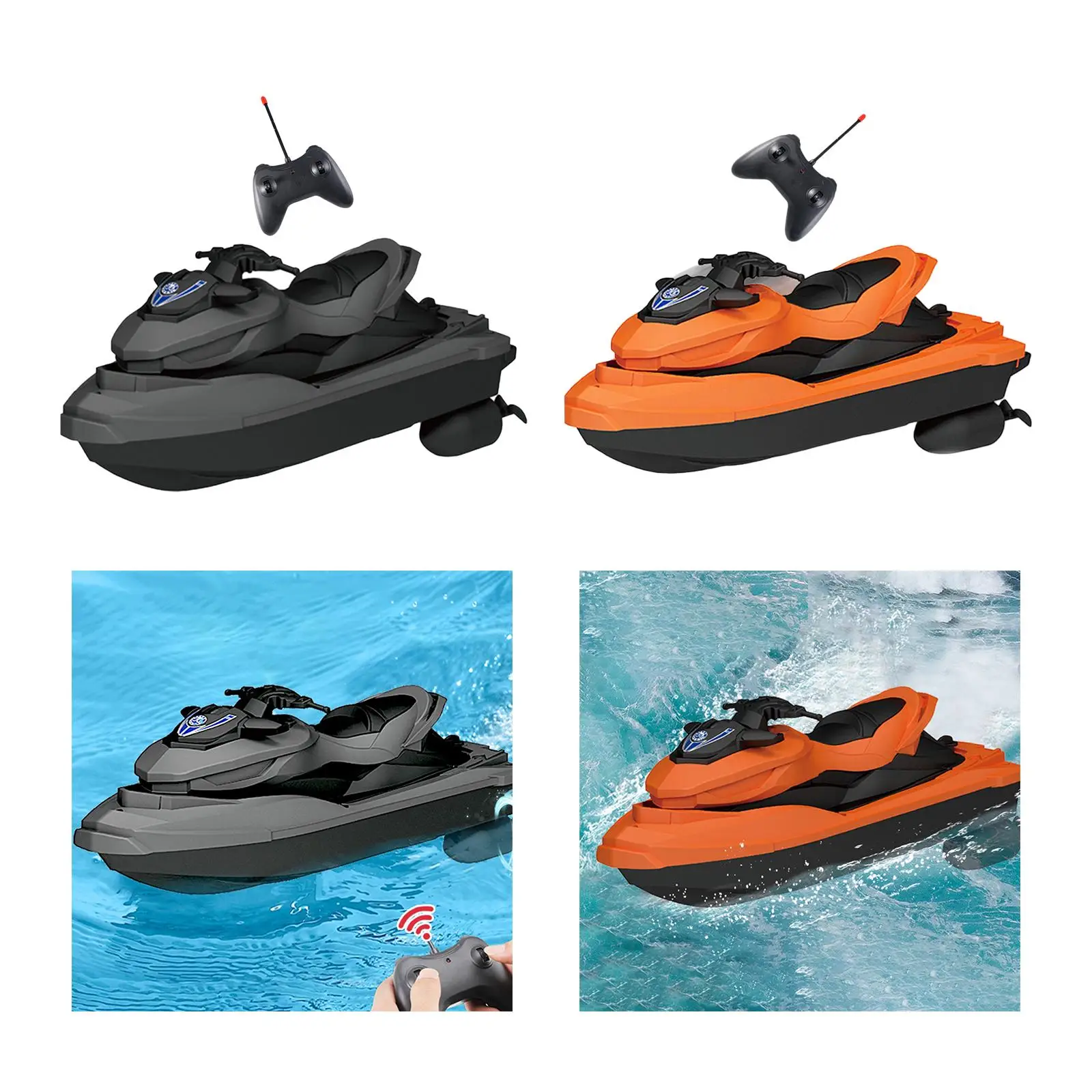 2.4G Remote Control Boat Double Motor High Speed for Pools, Kids and Adults,