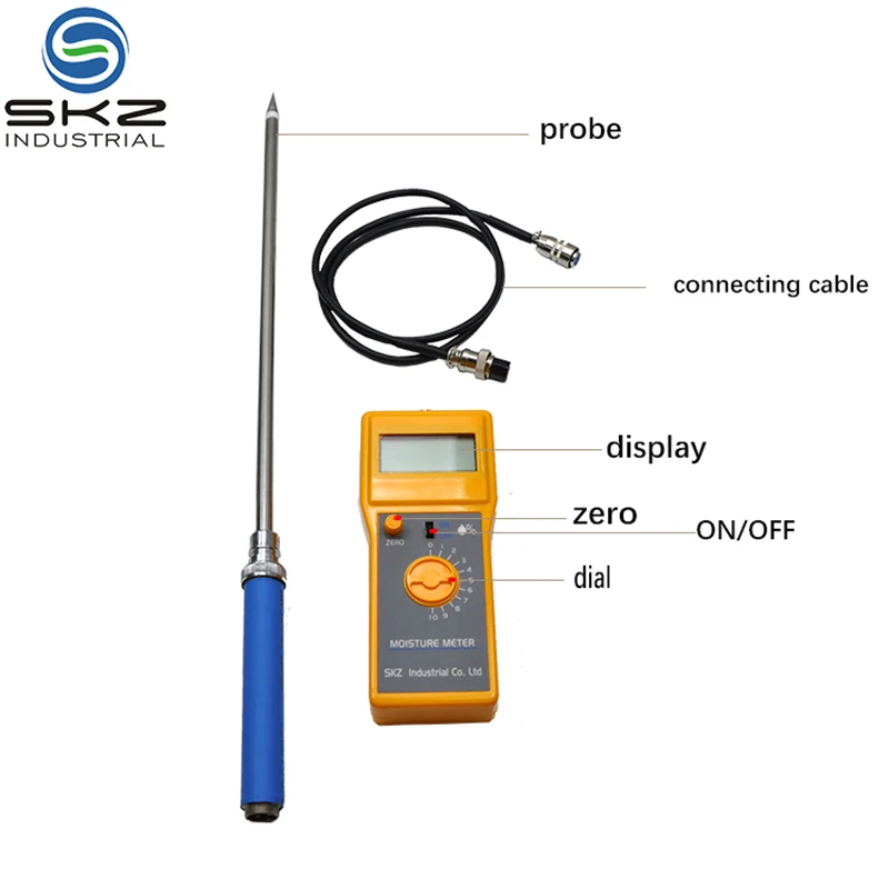 SKZ111A Portable high accuracy fiber moisture analyzer cotton wool moisture meter